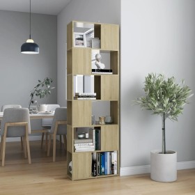 Librería separador contrachapada roble Sonoma 60x24x186 cm von , Bücherregale und Regale - Ref: Foro24-809101, Preis: 76,11 €...