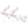 Renos voladores y trineo blanco cálido 260x21x87 cm by , Christmas lights - Ref: Foro24-328509, Price: 71,40 €, Discount: %