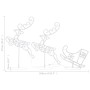 Renos voladores y trineo blanco cálido 260x21x87 cm by , Christmas lights - Ref: Foro24-328509, Price: 71,40 €, Discount: %
