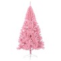Medio árbol de Navidad artificial con soporte PVC rosa 210 cm by , Christmas trees - Ref: Foro24-344673, Price: 51,32 €, Disc...