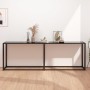 Mesa consola vidrio templado negro 220x35x75,5 cm de , Mesas auxiliares - Ref: Foro24-331691, Precio: 108,48 €, Descuento: %
