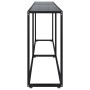 Mesa consola vidrio templado negro 220x35x75,5 cm de , Mesas auxiliares - Ref: Foro24-331691, Precio: 108,48 €, Descuento: %