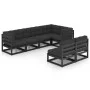 Gartenmöbelset 7-teilig und Kissen aus massivem Kiefernholz von vidaXL, Gartensets - Ref: Foro24-3076658, Preis: 787,96 €, Ra...