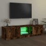 Mueble de TV con luces LED roble ahumado 140x40x35,5 cm von , TV-Möbel - Ref: Foro24-822681, Preis: 88,25 €, Rabatt: %