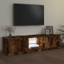 Mueble de TV con luces LED roble ahumado 140x40x35,5 cm von , TV-Möbel - Ref: Foro24-822681, Preis: 88,25 €, Rabatt: %