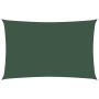 Toldo de vela rectangular tela Oxford verde oscuro 2,5x5 m
