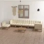 Muebles de jardín 8 pzas y cojines madera maciza pino de vidaXL, Conjuntos de jardín - Ref: Foro24-3076652, Precio: 785,24 €,...