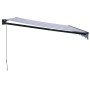 Toldo retráctil aluminio y tela azul y blanco 4x3 m by , Awnings - Ref: Foro24-3154448, Price: 245,65 €, Discount: %