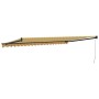 Toldo retráctil aluminio y tela amarillo y blanco 5x3 m by , Awnings - Ref: Foro24-3154460, Price: 313,70 €, Discount: %