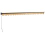 Toldo retráctil aluminio y tela amarillo y blanco 5x3 m by , Awnings - Ref: Foro24-3154460, Price: 313,70 €, Discount: %