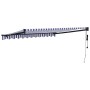 Toldo retráctil automático azul y blanco 3,5x2,5 m by , Awnings - Ref: Foro24-3154497, Price: 251,87 €, Discount: %