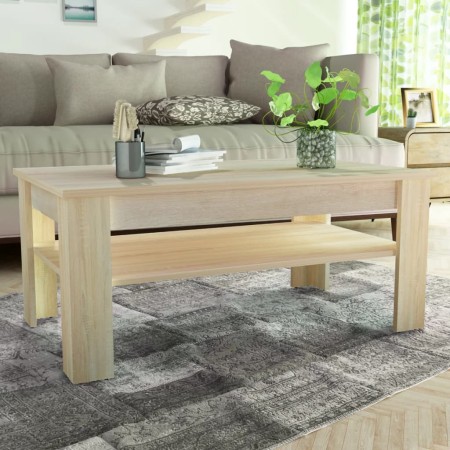 Mesa de centro madera de ingeniería roble 110x65x48 cm von , Couchtisch - Ref: Foro24-244860, Preis: 159,26 €, Rabatt: -5%%