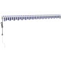 Toldo retráctil automático azul y blanco 4,5x3 m von , Markisen - Ref: Foro24-3154474, Preis: 401,77 €, Rabatt: %
