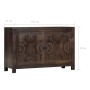 Aparador con diseño tallado madera maciza de mango 110x35x70 cm de , Aparadores - Ref: Foro24-247765, Precio: 402,08 €