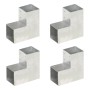 Conectores de postes en L 4 uds metal galvanizado 101x101 mm de , Postes de cerca - Ref: Foro24-145478, Precio: 69,31 €, Desc...