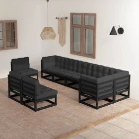 Garden furniture set 9 pieces and cushions solid pine wood by vidaXL, Garden sets - Ref: Foro24-3076688, Price: 1,00 €, Disco...