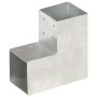 Conectores de postes en L 4 uds metal galvanizado 101x101 mm de , Postes de cerca - Ref: Foro24-145478, Precio: 69,31 €, Desc...