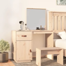 Mesa tocador de madera maciza de pino 95x50x134 cm de , Tocadores para dormitorios - Ref: Foro24-820087, Precio: 118,43 €, De...