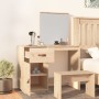 Mesa tocador de madera maciza de pino 95x50x134 cm de , Tocadores para dormitorios - Ref: Foro24-820087, Precio: 118,35 €, De...