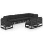 Garden furniture set 9 pieces and cushions solid pine wood by vidaXL, Garden sets - Ref: Foro24-3076688, Price: 1,00 €, Disco...