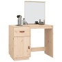 Mesa tocador de madera maciza de pino 95x50x134 cm de , Tocadores para dormitorios - Ref: Foro24-820087, Precio: 118,35 €, De...