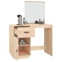 Mesa tocador de madera maciza de pino 95x50x134 cm de , Tocadores para dormitorios - Ref: Foro24-820087, Precio: 118,35 €, De...