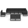 Gartenmöbel-Set 9-teilig und Kissen aus massivem Kiefernholz von vidaXL, Gartensets - Ref: Foro24-3076688, Preis: 1,00 €, Rab...