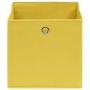 Cajas de almacenaje 4 uds tela no tejida amarillo 28x28x28 cm von , Aufbewahrungskörbe - Ref: Foro24-325223, Preis: 20,51 €, ...
