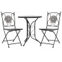 Set mesa y sillas bistró mosaico 3 pzas baldosa cerámica gris von , Gartensets - Ref: Foro24-279690, Preis: 262,74 €, Rabatt: %