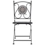 Set mesa y sillas bistró mosaico 3 pzas baldosa cerámica gris von , Gartensets - Ref: Foro24-279690, Preis: 262,74 €, Rabatt: %