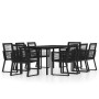 Juego de comedor de jardín 9 piezas negro von , Gartensets - Ref: Foro24-3099154, Preis: 871,79 €, Rabatt: -5%%
