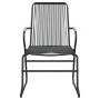 Juego de comedor para jardín 7 piezas ratán PVC negro by , Garden sets - Ref: Foro24-3099219, Price: 541,67 €, Discount: %