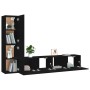 Set de muebles para TV 4 piezas madera contrachapada negro von , TV-Möbel - Ref: Foro24-3114311, Preis: 144,39 €, Rabatt: -5%%