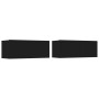 Set de muebles para TV 4 piezas madera contrachapada negro von , TV-Möbel - Ref: Foro24-3114311, Preis: 144,39 €, Rabatt: -5%%