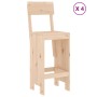 Set de mesa y taburetes altos jardín 5 pzas madera maciza pino de , Conjuntos de jardín - Ref: Foro24-3157799, Precio: 302,29...