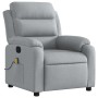 Sillón reclinable de masaje de tela gris claro by , Armchairs - Ref: Foro24-373474, Price: 219,64 €, Discount: %