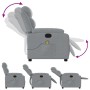Sillón reclinable de masaje de tela gris claro de , Sillones - Ref: Foro24-373474, Precio: 218,45 €