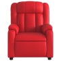 Sillón reclinable de cuero sintético rojo by , Armchairs - Ref: Foro24-373565, Price: 204,77 €, Discount: %