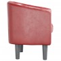 Sillón cuero sintético rojo tinto by , Armchairs - Ref: Foro24-356489, Price: 175,86 €, Discount: %