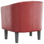 Sillón cuero sintético rojo tinto by , Armchairs - Ref: Foro24-356489, Price: 175,86 €, Discount: %