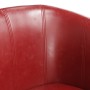 Sillón cuero sintético rojo tinto by , Armchairs - Ref: Foro24-356489, Price: 175,86 €, Discount: %