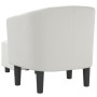 Sillón con taburete cuero sintético blanco von , Sessel - Ref: Foro24-356494, Preis: 163,62 €, Rabatt: -5%%