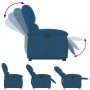 Sillón reclinable elevable de terciopelo azul by , Armchairs - Ref: Foro24-3204310, Price: 297,56 €, Discount: %