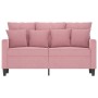 Sofá de 2 plazas terciopelo rosa 120 cm by , Sofas - Ref: Foro24-359296, Price: 240,81 €, Discount: %