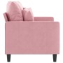 Sofá de 2 plazas terciopelo rosa 120 cm by , Sofas - Ref: Foro24-359296, Price: 240,81 €, Discount: %