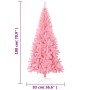 Árbol de Navidad artificial con soporte PVC rosa 180 cm de , Arboles de navidad - Ref: Foro24-320998, Precio: 36,11 €