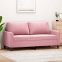 Sofá de 2 plazas terciopelo rosa 140 cm | Foro24.es | Tu tienda online para hogar, jardín y más Foro24.es