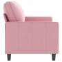 Sofá de 2 plazas terciopelo rosa 140 cm de , Sofás - Ref: Foro24-359202, Precio: 246,53 €