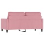 Sofá de 2 plazas terciopelo rosa 140 cm | Foro24.es | Tu tienda online para hogar, jardín y más Foro24.es