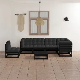 Garden furniture set 7 pieces and cushions solid pine wood by vidaXL, Garden sets - Ref: Foro24-3076643, Price: 734,34 €, Dis...
